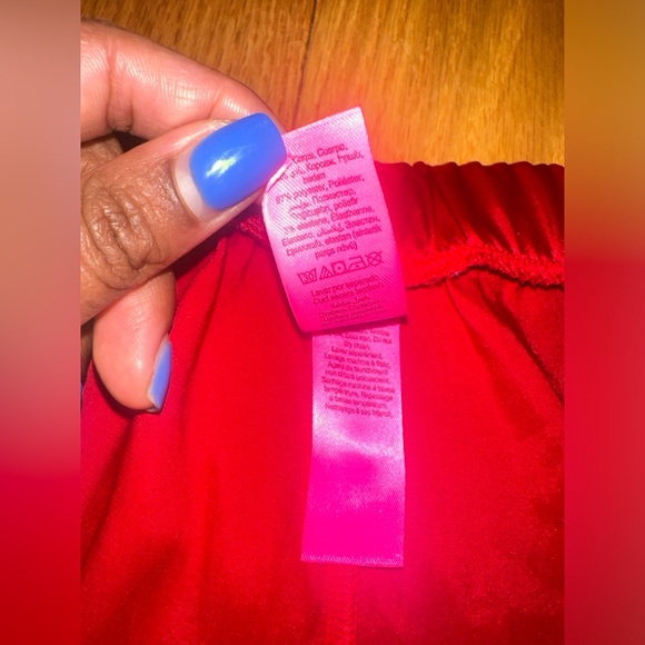 Lasenza satin silk red pyjama pants women’s small - Picture 8 of 9